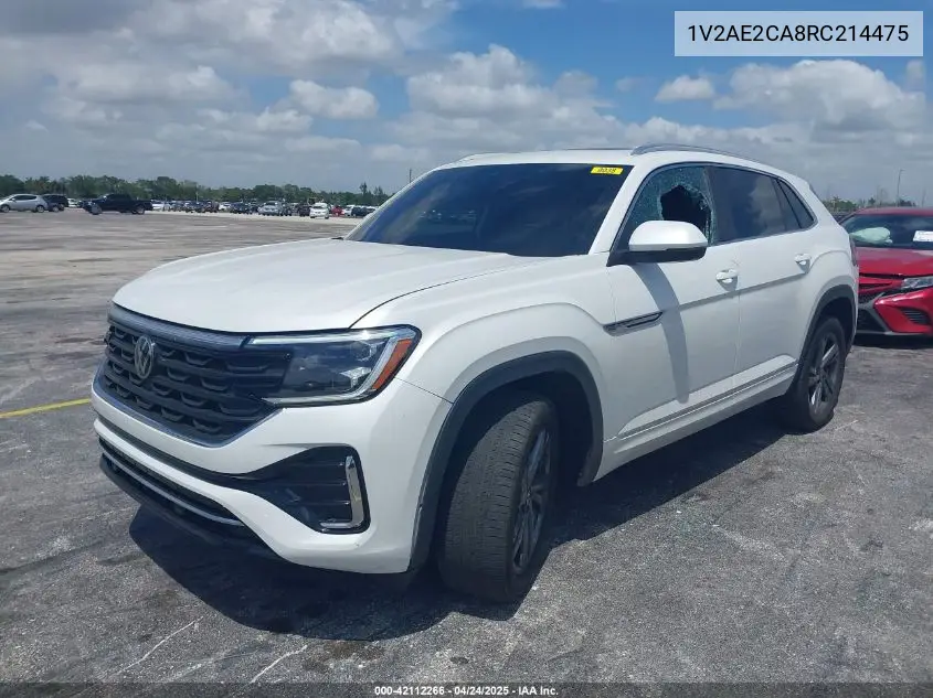 2024 Volkswagen Atlas Cross Sport 2.0T Sel R-Line VIN: 1V2AE2CA8RC214475 Lot: 42112266