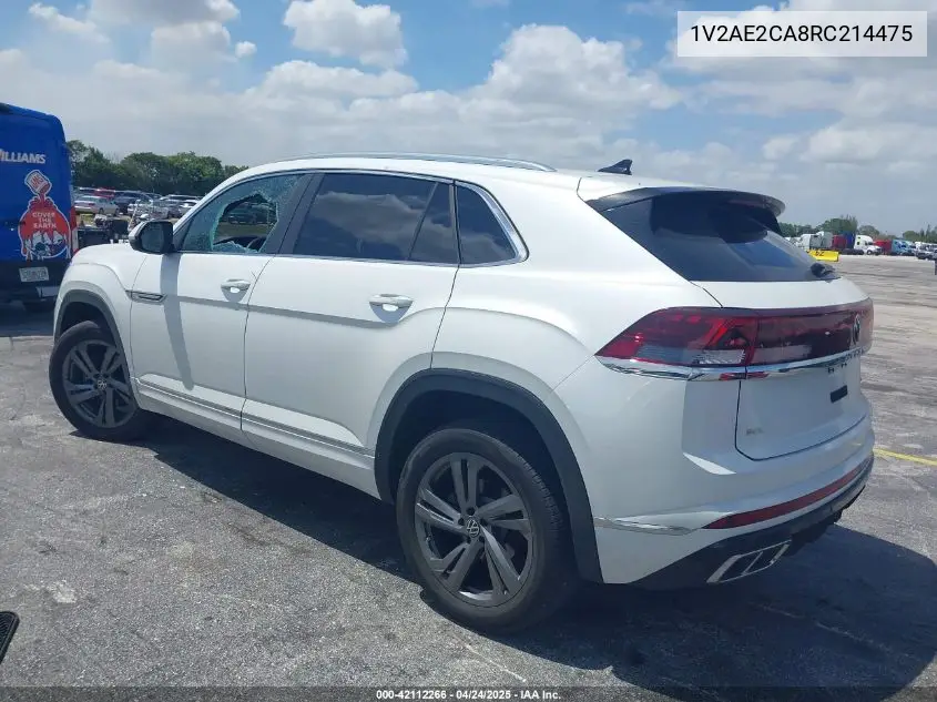 2024 Volkswagen Atlas Cross Sport 2.0T Sel R-Line VIN: 1V2AE2CA8RC214475 Lot: 42112266