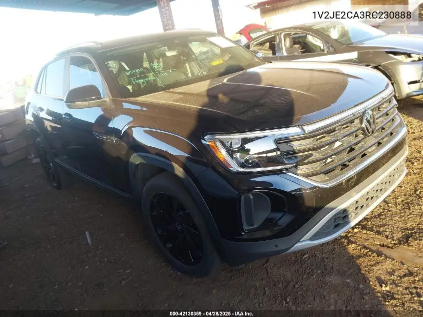 2024 Volkswagen Atlas Cross Sport 2.0T Se W/Technology VIN: 1V2JE2CA3RC230888 Lot: 42130359