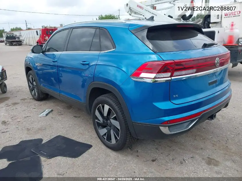 2024 Volkswagen Atlas Cross Sport 2.0T Se W/Technology VIN: 1V2WE2CA2RC208807 Lot: 42136547