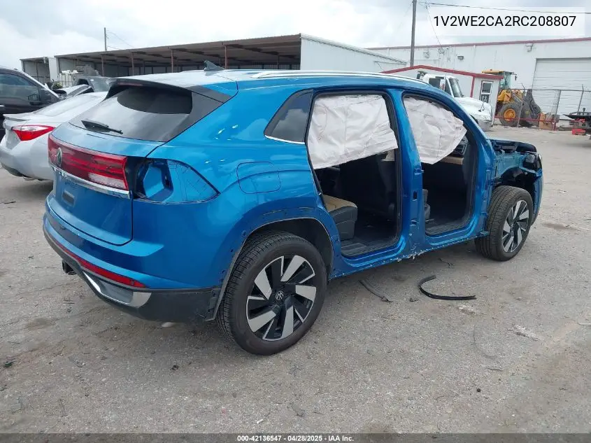 2024 Volkswagen Atlas Cross Sport 2.0T Se W/Technology VIN: 1V2WE2CA2RC208807 Lot: 42136547
