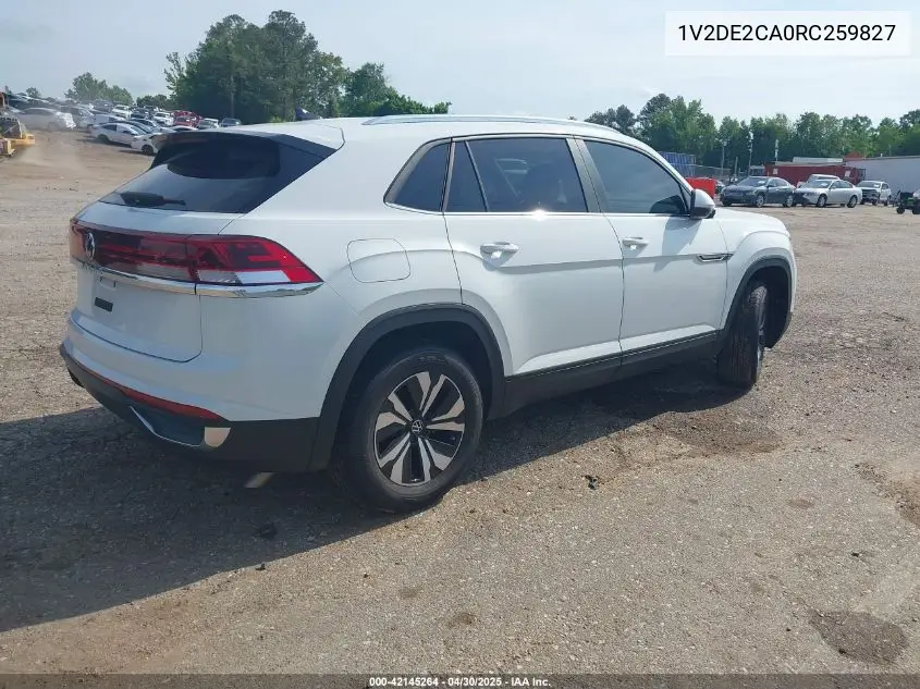 2024 Volkswagen Atlas Cross Sport 2.0T Se VIN: 1V2DE2CA0RC259827 Lot: 42145264