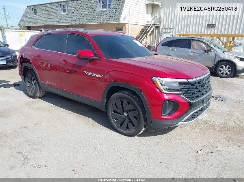 2024 Volkswagen Atlas Cross Sport 2.0T Se W/Technology VIN: 1V2KE2CA5RC250418 Lot: 42231854