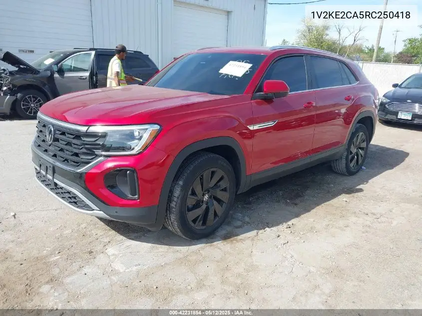 2024 Volkswagen Atlas Cross Sport 2.0T Se W/Technology VIN: 1V2KE2CA5RC250418 Lot: 42231854