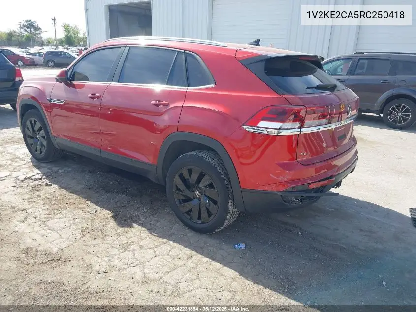 2024 Volkswagen Atlas Cross Sport 2.0T Se W/Technology VIN: 1V2KE2CA5RC250418 Lot: 42231854
