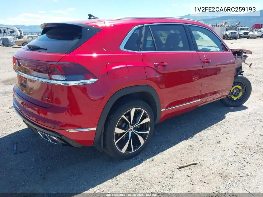2024 Volkswagen Atlas Cross Sport 2.0T Sel Premium R-Line VIN: 1V2FE2CA6RC259193 Lot: 42369082
