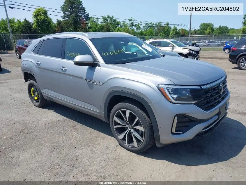 2024 Volkswagen Atlas Cross Sport 2.0T Sel Premium R-Line VIN: 1V2FE2CA5RC204802 Lot: 42402199