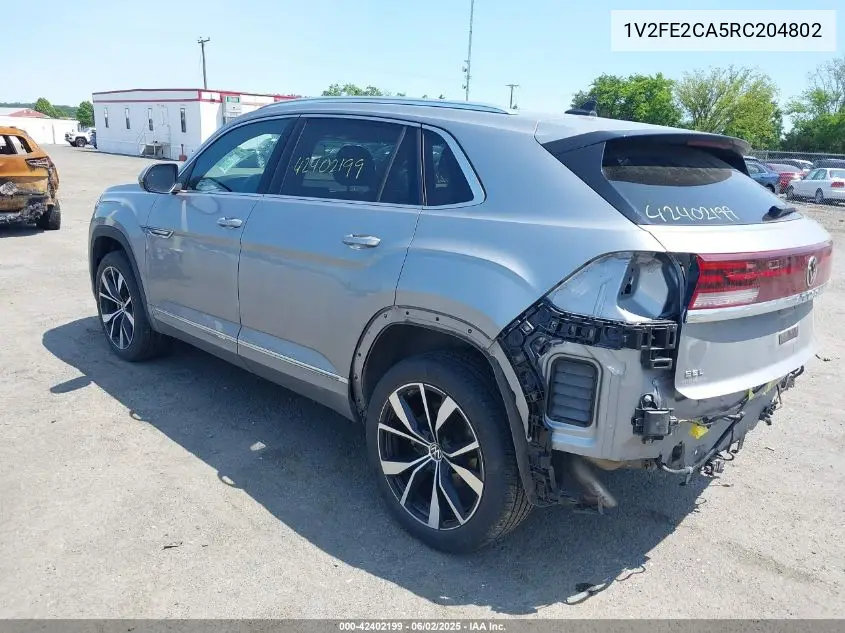 2024 Volkswagen Atlas Cross Sport 2.0T Sel Premium R-Line VIN: 1V2FE2CA5RC204802 Lot: 42402199