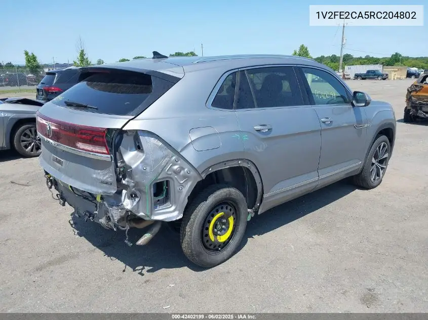 2024 Volkswagen Atlas Cross Sport 2.0T Sel Premium R-Line VIN: 1V2FE2CA5RC204802 Lot: 42402199