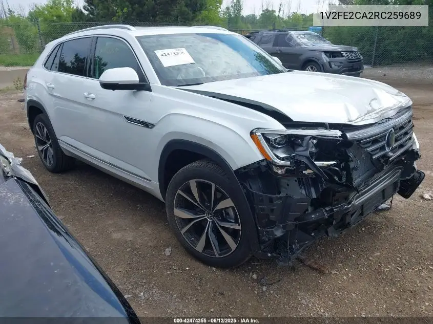 2024 Volkswagen Atlas Cross Sport 2.0T Sel Premium R-Line VIN: 1V2FE2CA2RC259689 Lot: 42474355