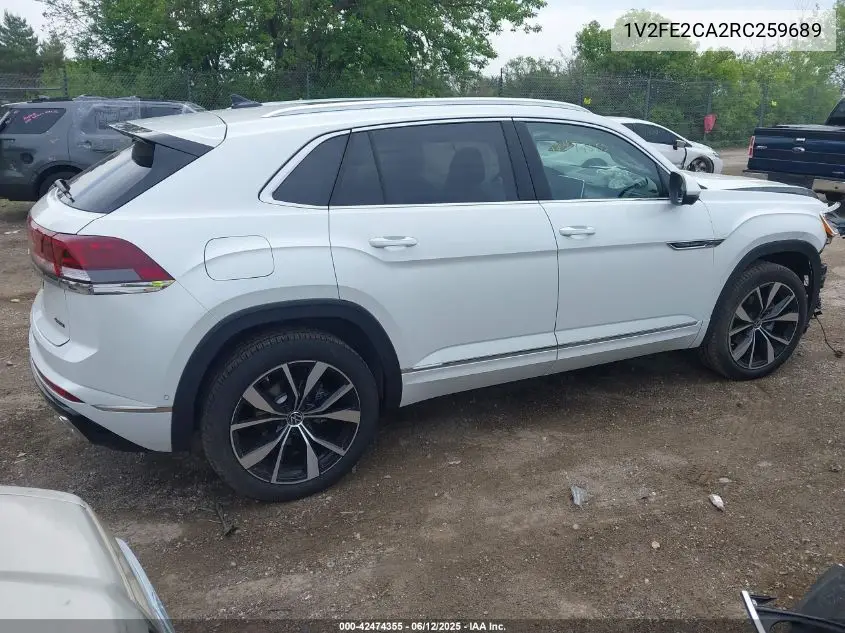 2024 Volkswagen Atlas Cross Sport 2.0T Sel Premium R-Line VIN: 1V2FE2CA2RC259689 Lot: 42474355