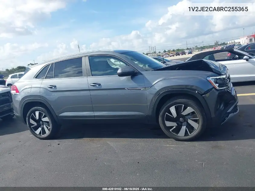 2024 Volkswagen Atlas Cross Sport 2.0T Se W/Technology VIN: 1V2JE2CA8RC255365 Lot: 42510102