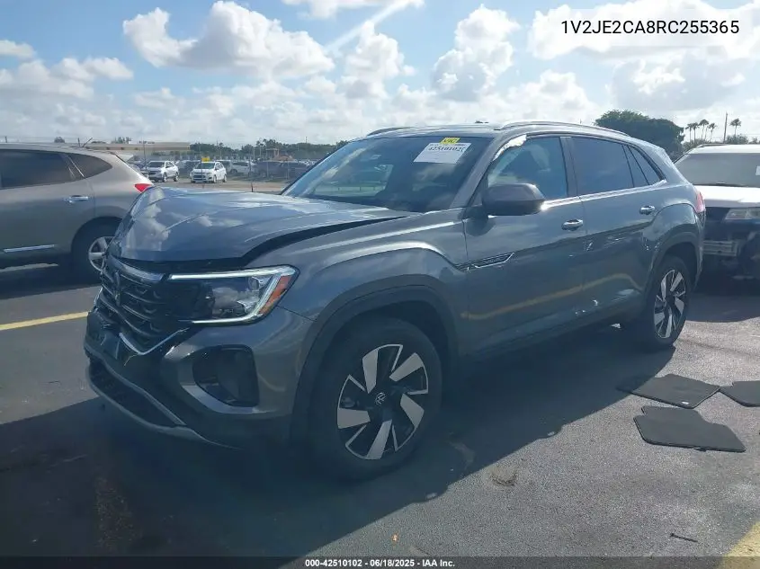 2024 Volkswagen Atlas Cross Sport 2.0T Se W/Technology VIN: 1V2JE2CA8RC255365 Lot: 42510102
