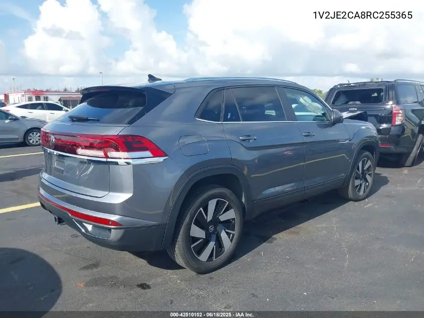 2024 Volkswagen Atlas Cross Sport 2.0T Se W/Technology VIN: 1V2JE2CA8RC255365 Lot: 42510102