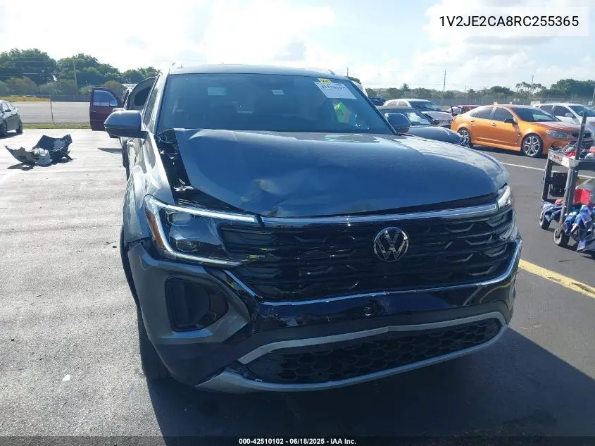 2024 Volkswagen Atlas Cross Sport 2.0T Se W/Technology VIN: 1V2JE2CA8RC255365 Lot: 42510102