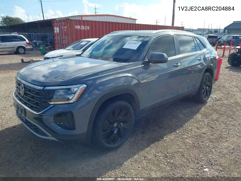 2024 Volkswagen Atlas Cross Sport 2.0T Se W/Technology VIN: 1V2JE2CA8RC204884 Lot: 42558957
