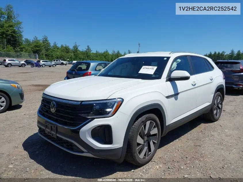 2024 Volkswagen Atlas Cross Sport 2.0T Se W/Technology VIN: 1V2HE2CA2RC252542 Lot: 42566546