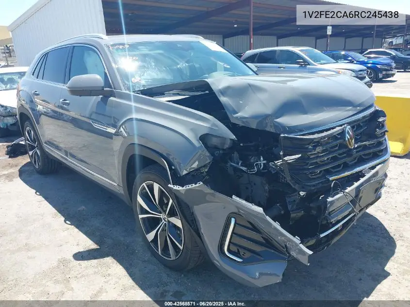 2024 Volkswagen Atlas Cross Sport 2.0T Sel Premium R-Line VIN: 1V2FE2CA6RC245438 Lot: 42568571