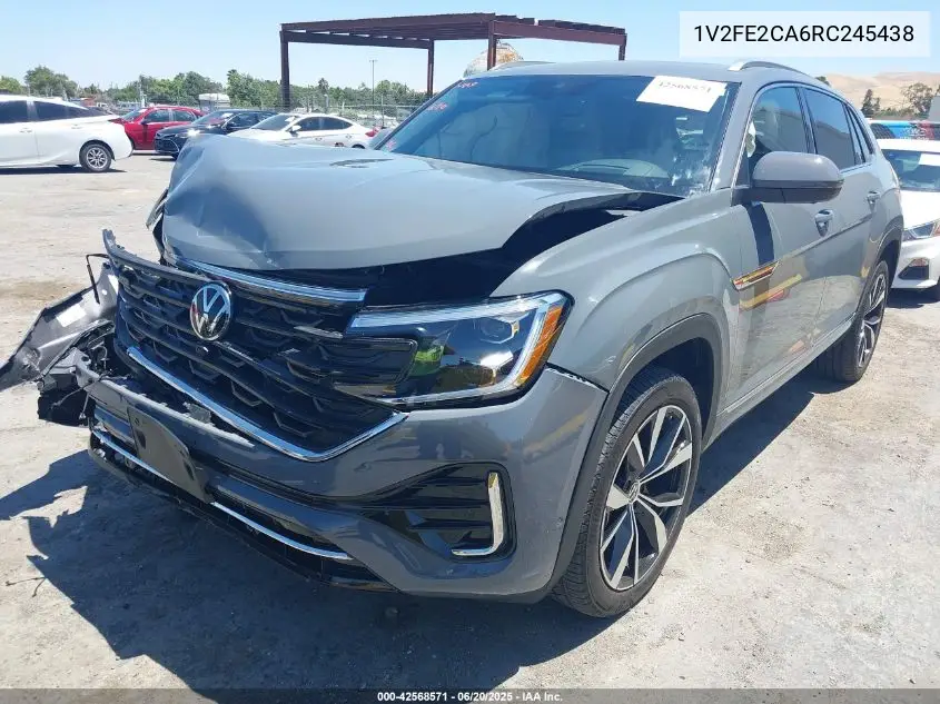2024 Volkswagen Atlas Cross Sport 2.0T Sel Premium R-Line VIN: 1V2FE2CA6RC245438 Lot: 42568571