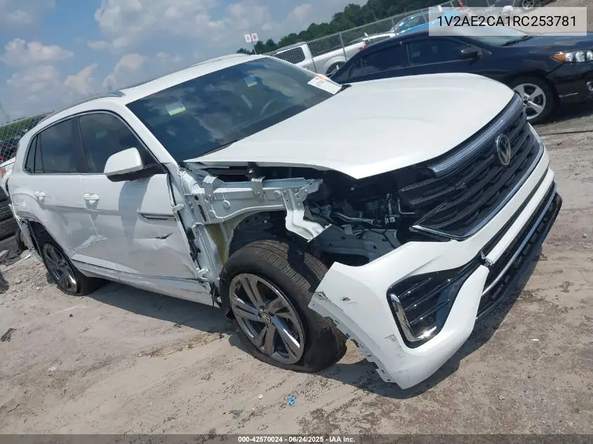2024 Volkswagen Atlas Cross Sport 2.0T Sel R-Line VIN: 1V2AE2CA1RC253781 Lot: 42570024