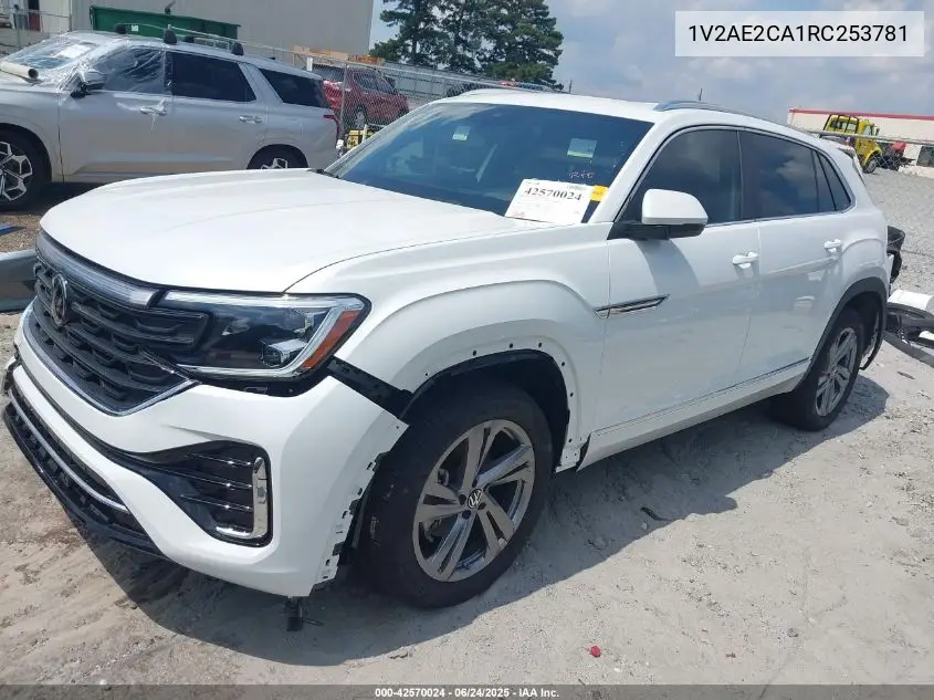 2024 Volkswagen Atlas Cross Sport 2.0T Sel R-Line VIN: 1V2AE2CA1RC253781 Lot: 42570024