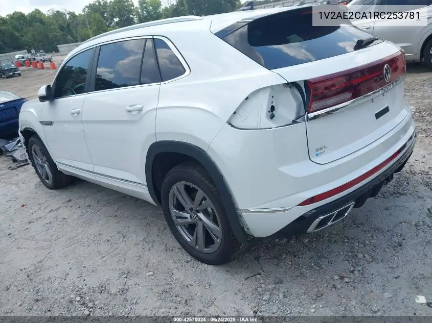 2024 Volkswagen Atlas Cross Sport 2.0T Sel R-Line VIN: 1V2AE2CA1RC253781 Lot: 42570024