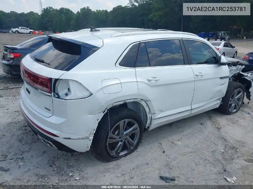 2024 Volkswagen Atlas Cross Sport 2.0T Sel R-Line VIN: 1V2AE2CA1RC253781 Lot: 42570024