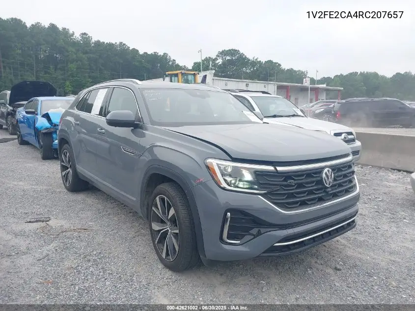 2024 Volkswagen Atlas Cross Sport 2.0T Sel Premium R-Line VIN: 1V2FE2CA4RC207657 Lot: 42621002