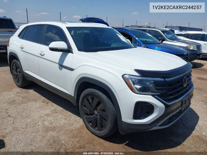 2024 Volkswagen Atlas Cross Sport 2.0T Se W/Technology VIN: 1V2KE2CAXRC244257 Lot: 42631969