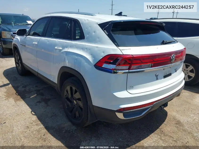 2024 Volkswagen Atlas Cross Sport 2.0T Se W/Technology VIN: 1V2KE2CAXRC244257 Lot: 42631969