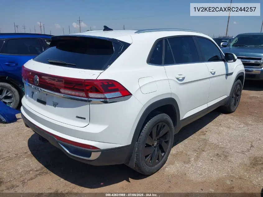 2024 Volkswagen Atlas Cross Sport 2.0T Se W/Technology VIN: 1V2KE2CAXRC244257 Lot: 42631969