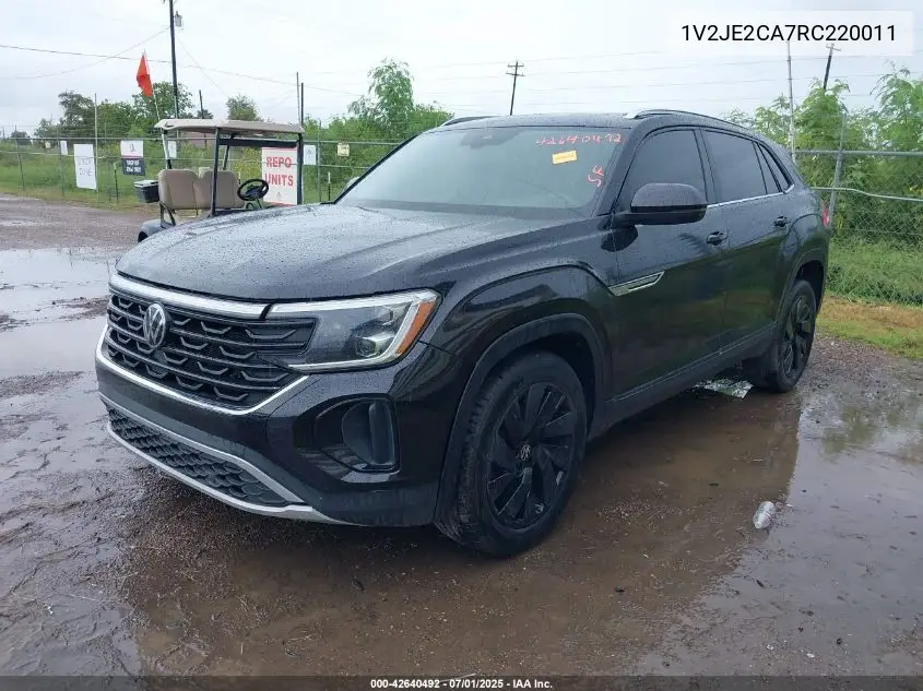 2024 Volkswagen Atlas Cross Sport 2.0T Se W/Technology VIN: 1V2JE2CA7RC220011 Lot: 42640492