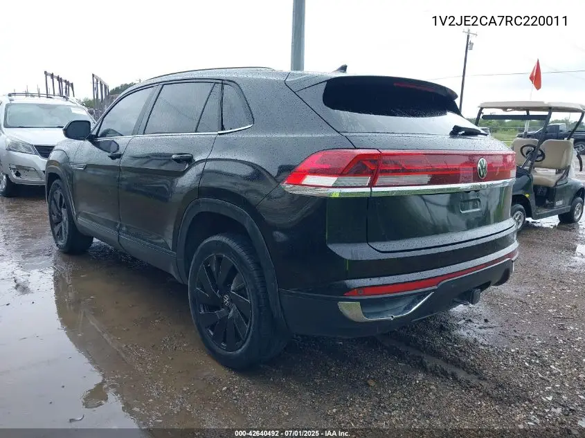 2024 Volkswagen Atlas Cross Sport 2.0T Se W/Technology VIN: 1V2JE2CA7RC220011 Lot: 42640492