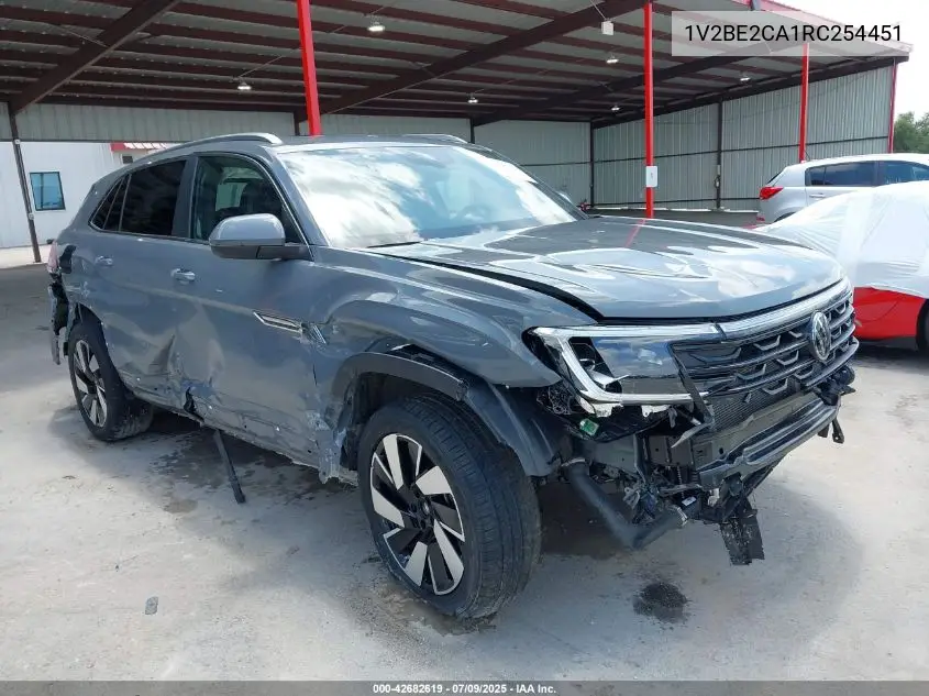 2024 Volkswagen Atlas Cross Sport 2.0T Sel VIN: 1V2BE2CA1RC254451 Lot: 42682619