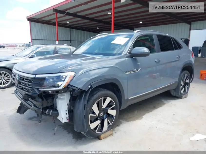2024 Volkswagen Atlas Cross Sport 2.0T Sel VIN: 1V2BE2CA1RC254451 Lot: 42682619
