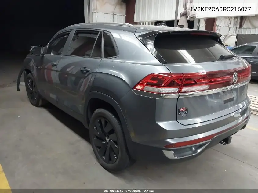2024 Volkswagen Atlas Cross Sport 2.0T Se W/Technology VIN: 1V2KE2CA0RC216077 Lot: 42684645