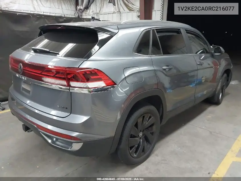 2024 Volkswagen Atlas Cross Sport 2.0T Se W/Technology VIN: 1V2KE2CA0RC216077 Lot: 42684645