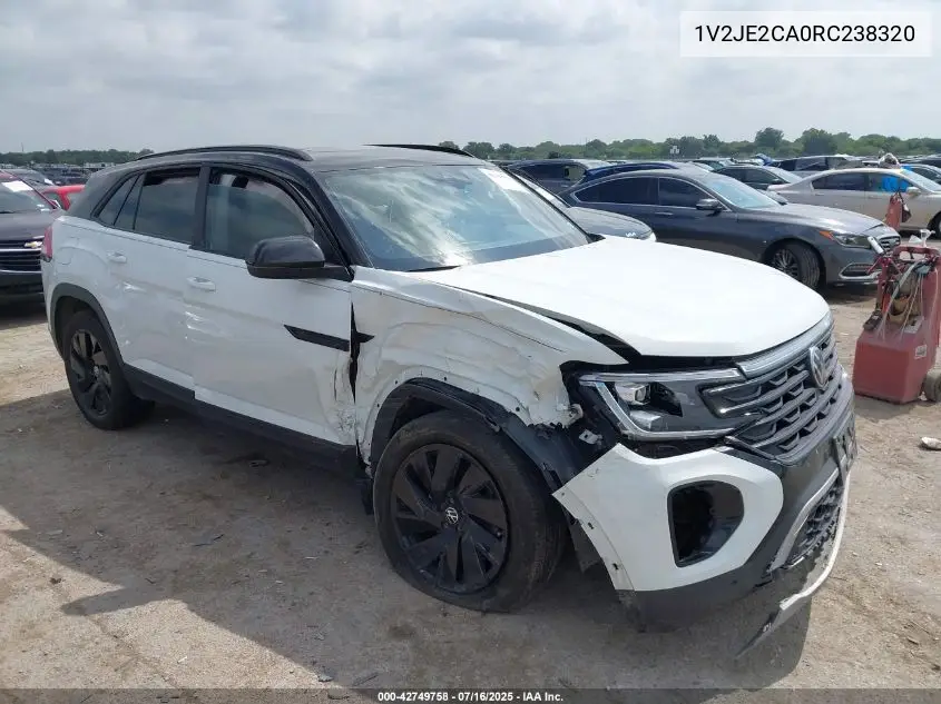 2024 Volkswagen Atlas Cross Sport 2.0T Se W/Technology VIN: 1V2JE2CA0RC238320 Lot: 42749758