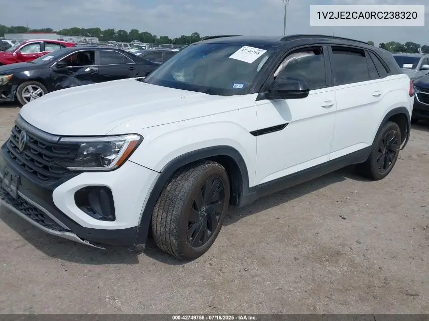 2024 Volkswagen Atlas Cross Sport 2.0T Se W/Technology VIN: 1V2JE2CA0RC238320 Lot: 42749758