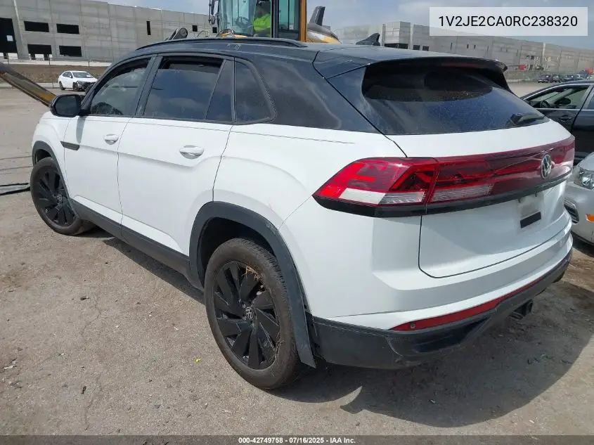 2024 Volkswagen Atlas Cross Sport 2.0T Se W/Technology VIN: 1V2JE2CA0RC238320 Lot: 42749758