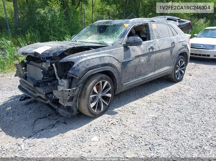 2024 Volkswagen Atlas Cross Sport 2.0T Sel Premium R-Line VIN: 1V2FE2CA1RC246304 Lot: 42758246