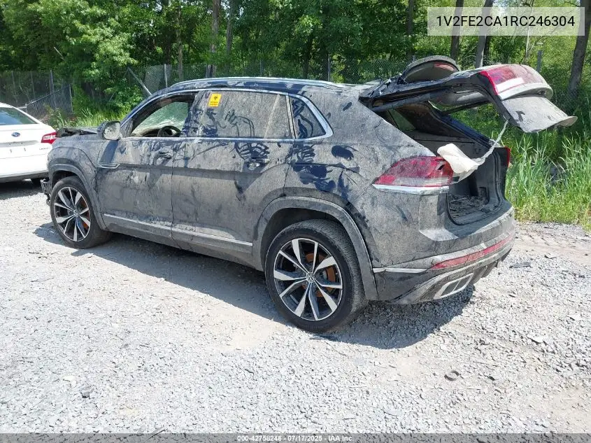 2024 Volkswagen Atlas Cross Sport 2.0T Sel Premium R-Line VIN: 1V2FE2CA1RC246304 Lot: 42758246