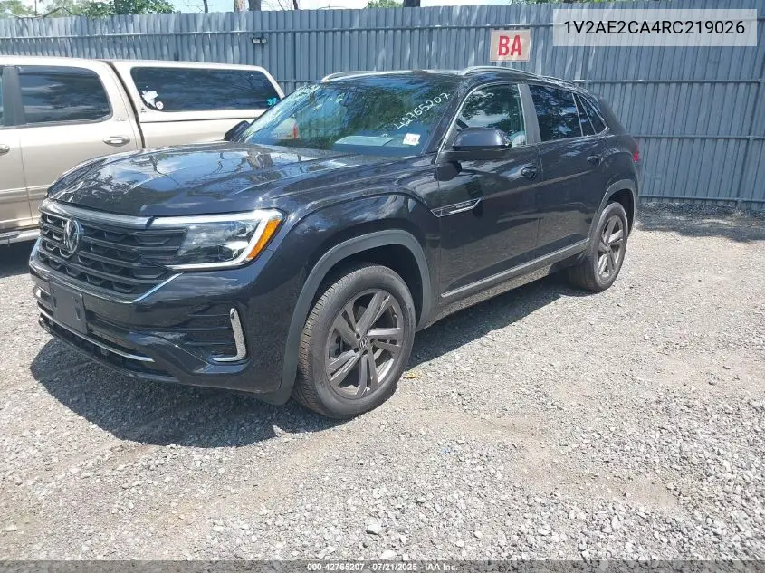 2024 Volkswagen Atlas Cross Sport 2.0T Sel R-Line VIN: 1V2AE2CA4RC219026 Lot: 42765207