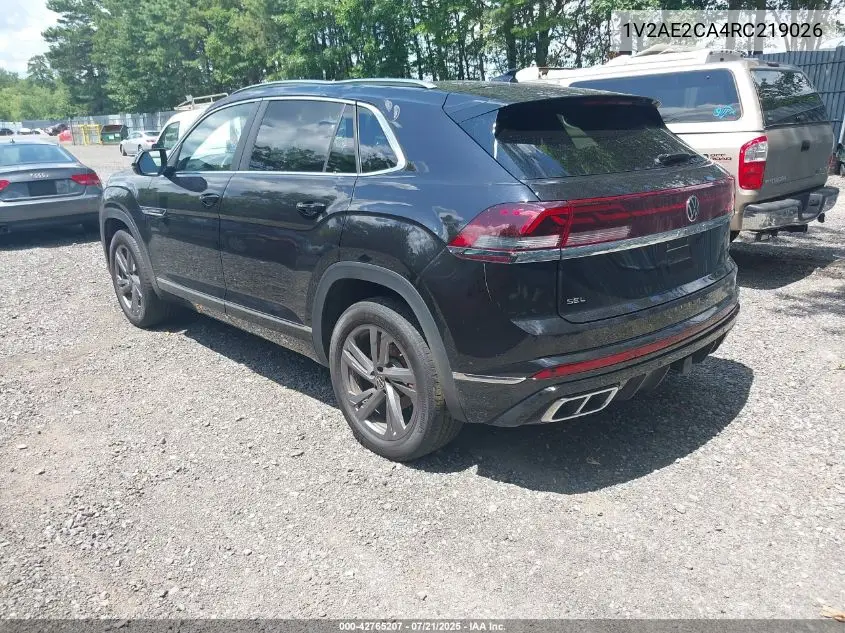 2024 Volkswagen Atlas Cross Sport 2.0T Sel R-Line VIN: 1V2AE2CA4RC219026 Lot: 42765207