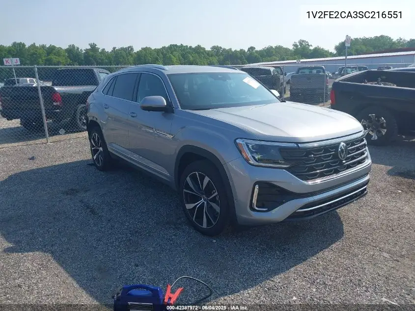2025 Volkswagen Atlas Cross Sport 2.0T Sel Premium R-Line VIN: 1V2FE2CA3SC216551 Lot: 42387972