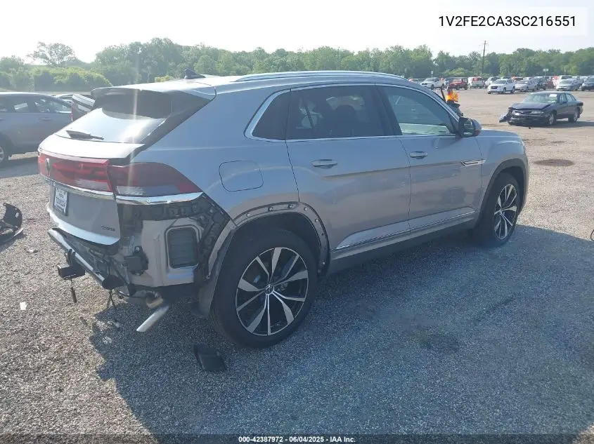 2025 Volkswagen Atlas Cross Sport 2.0T Sel Premium R-Line VIN: 1V2FE2CA3SC216551 Lot: 42387972
