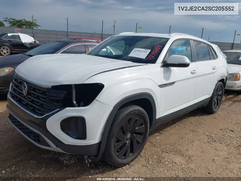 2025 Volkswagen Atlas Cross Sport Se VIN: 1V2JE2CA2SC205552 Lot: 42592214