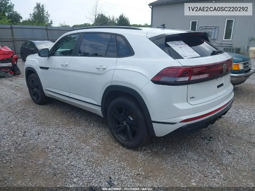 2025 Volkswagen Atlas Cross Sport 2.0T Sel R-Line Black VIN: 1V2AE2CA0SC220292 Lot: 42768603