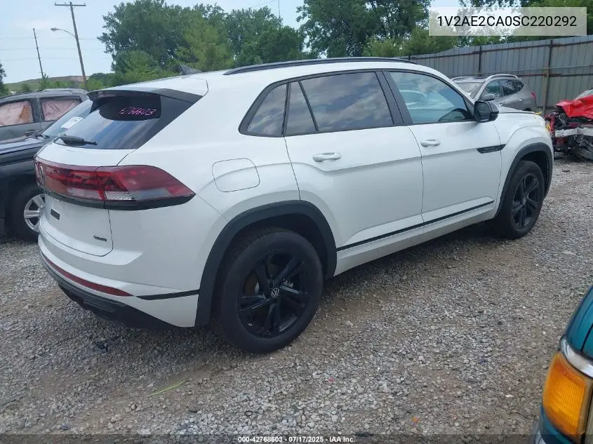 2025 Volkswagen Atlas Cross Sport 2.0T Sel R-Line Black VIN: 1V2AE2CA0SC220292 Lot: 42768603
