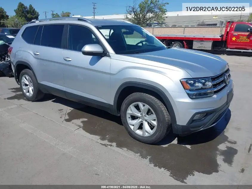 2018 Volkswagen Atlas 3.6L V6 Se/3.6L V6 Se W/Technology VIN: 1V2DR2CA9JC502205 Lot: 41983821